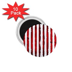 Red Stripes 1 75  Magnets (10 Pack)  by goljakoff