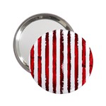 Red stripes 2.25  Handbag Mirrors Front