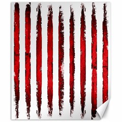 Red Stripes Canvas 20  X 24  by goljakoff