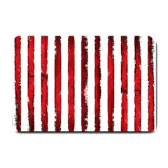 Red Stripes Small Doormat  by goljakoff