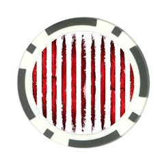 Red stripes Poker Chip Card Guard (10 pack)