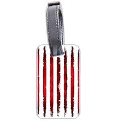 Red Stripes Luggage Tag (two Sides) by goljakoff