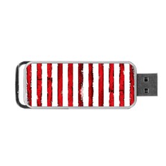 Red Stripes Portable Usb Flash (two Sides) by goljakoff