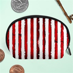 Red Stripes Accessory Pouch (large) by goljakoff