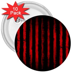 Red Lines 3  Buttons (10 Pack)  by goljakoff