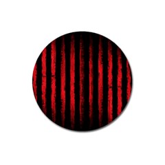 Red Lines Magnet 3  (round) by goljakoff