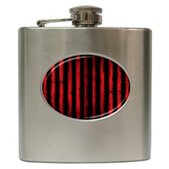 Red Lines Hip Flask (6 Oz) by goljakoff