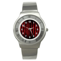 Red Lines Stainless Steel Watch by goljakoff