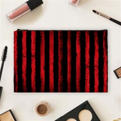 Red Lines Cosmetic Bag (large) by goljakoff