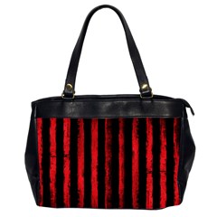 Red Lines Oversize Office Handbag (2 Sides) by goljakoff