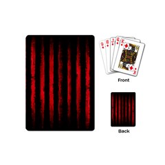 Red Lines Playing Cards Single Design (mini) by goljakoff