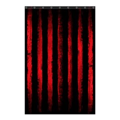 Red Lines Shower Curtain 48  X 72  (small)  by goljakoff