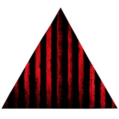 Red Lines Wooden Puzzle Triangle by goljakoff