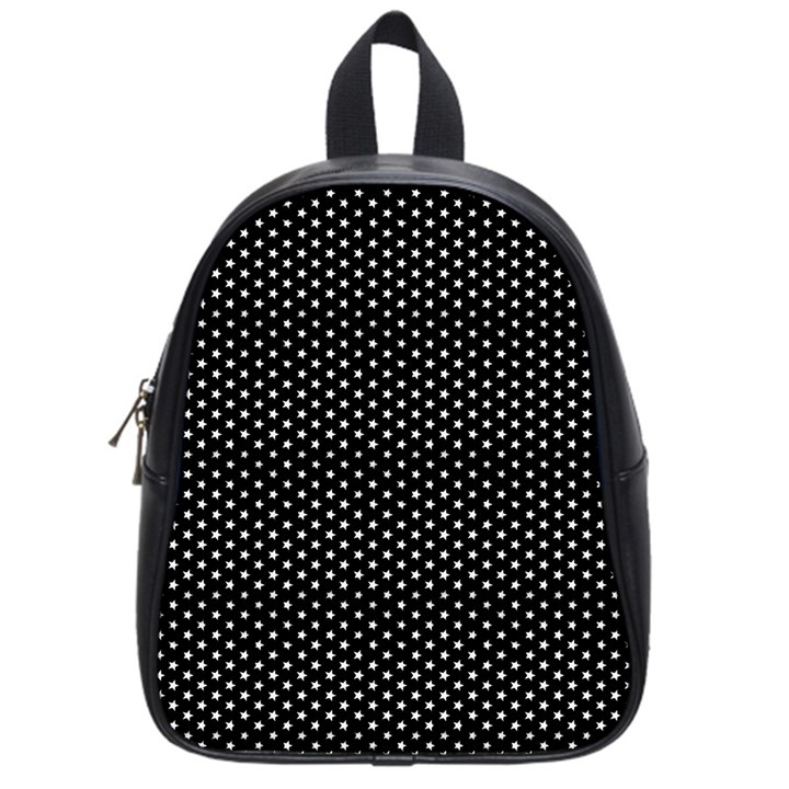 Stars on black ink School Bag (Small)