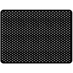 Stars on black ink Fleece Blanket (Large)  80 x60  Blanket Front