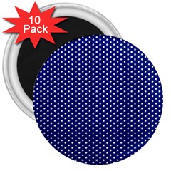 Stars Blue Ink 3  Magnets (10 Pack)  by goljakoff