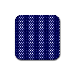 Stars Blue Ink Rubber Coaster (square)  by goljakoff