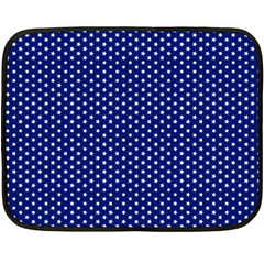 Stars Blue Ink Fleece Blanket (mini) by goljakoff