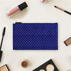 Stars Blue Ink Cosmetic Bag (small) by goljakoff