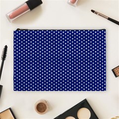 Stars Blue Ink Cosmetic Bag (large) by goljakoff