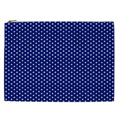 Stars Blue Ink Cosmetic Bag (xxl) by goljakoff