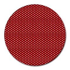 Stars Red Ink Round Mousepads by goljakoff