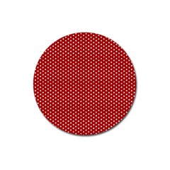 Stars Red Ink Magnet 3  (round) by goljakoff