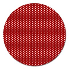 Stars Red Ink Magnet 5  (round) by goljakoff