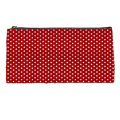 Stars Red Ink Pencil Case by goljakoff