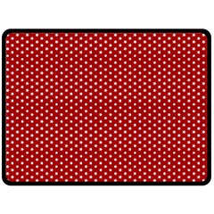 Stars Red Ink Fleece Blanket (large)  by goljakoff