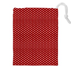 Stars Red Ink Drawstring Pouch (5xl) by goljakoff