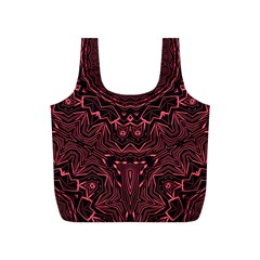 Burgundy Full Print Recycle Bag (s) by LW323