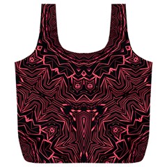 Pink & Black Full Print Recycle Bag (xxl) by LW323