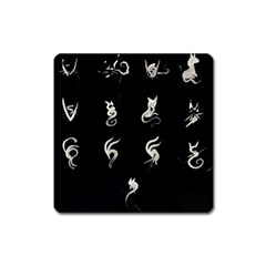 Katzen Cats Katzen Cats Square Magnet by WetdryvacsLair