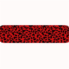 Red And Black Leopard Spots, Animal Fur Large Bar Mats by Casemiro