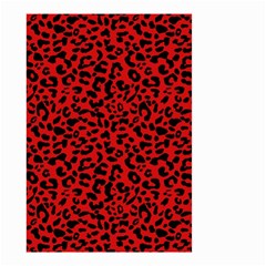 Red And Black Leopard Spots, Animal Fur Small Garden Flag (two Sides) by Casemiro