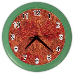 Animalprintfnl1 Color Wall Clock