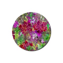 Jungle Love Rubber Coaster (round)  by PollyParadise