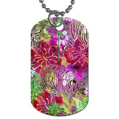 Jungle Love Dog Tag (one Side) by PollyParadise