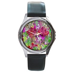 Jungle Love Round Metal Watch by PollyParadise