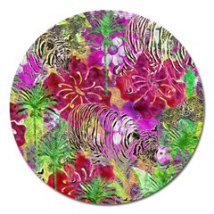 Jungle Love Magnet 5  (round) by PollyParadise