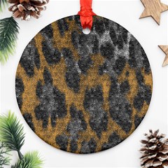 Animalprint Round Ornament (two Sides)