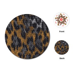 Animalprint Playing Cards Single Design (round)