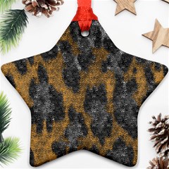 Animalprint Star Ornament (two Sides)