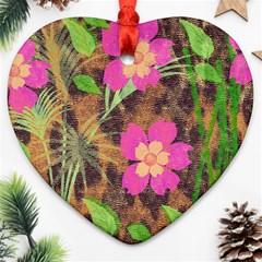 Jungle Floral Ornament (heart)