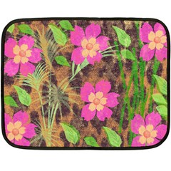 Jungle Floral Fleece Blanket (mini) by PollyParadise