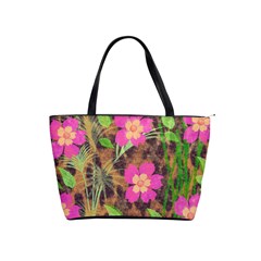 Jungle Floral Classic Shoulder Handbag by PollyParadise