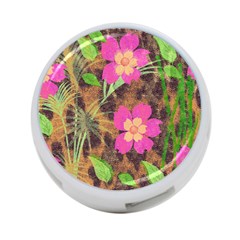 Jungle Floral 4-port Usb Hub (two Sides) by PollyParadise