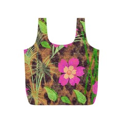 Jungle Floral Full Print Recycle Bag (s) by PollyParadise