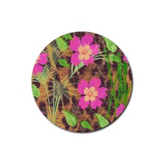 Jungle Floral Rubber Coaster (round) 